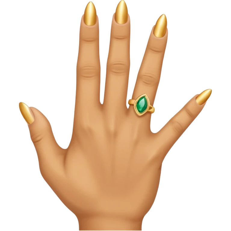 Middle finger with ring on it emoji