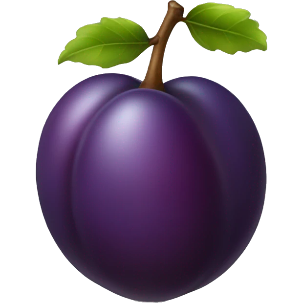 plum fruit emoji