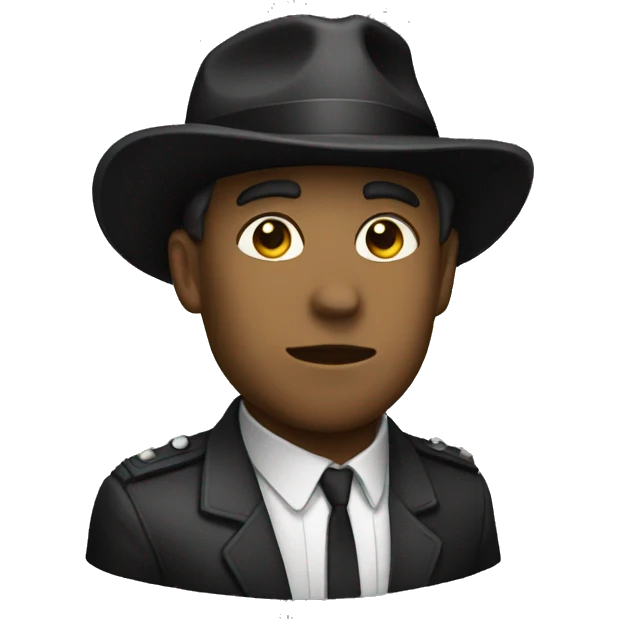 Noir fouetté emoji