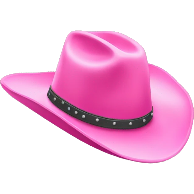 Pink cowboy hat emoji