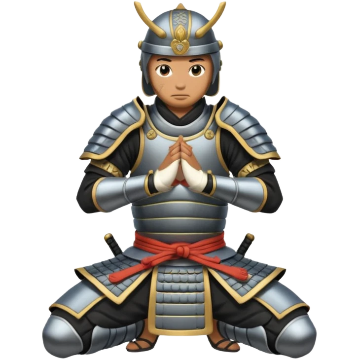 kneeling samurai emoji