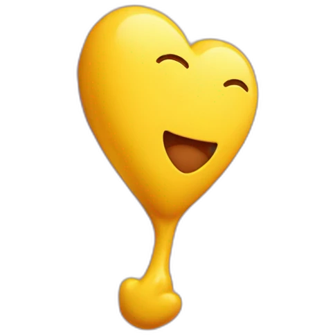 Corazón amarillo con una curita  emoji