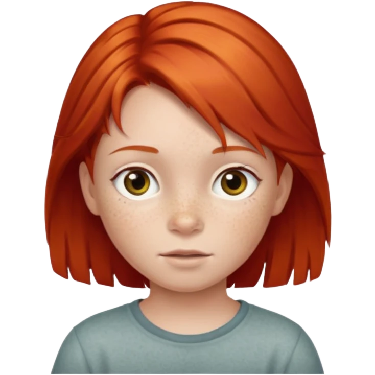 child with red hair emoji