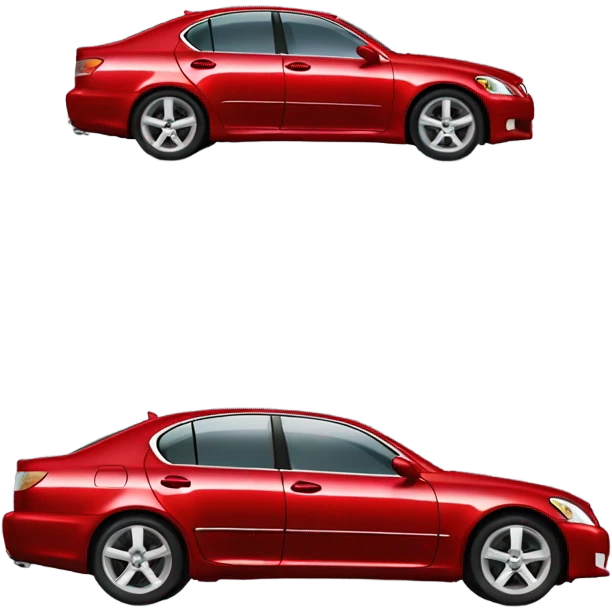 2006 Lexus gs300 in red full view emoji