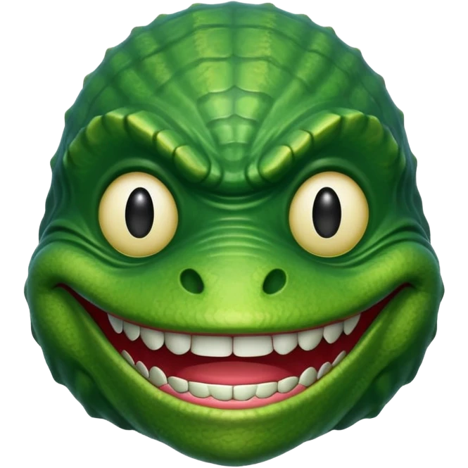 Creature black lagoon smiley face emoji