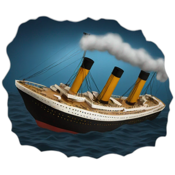 titanic sinking emoji