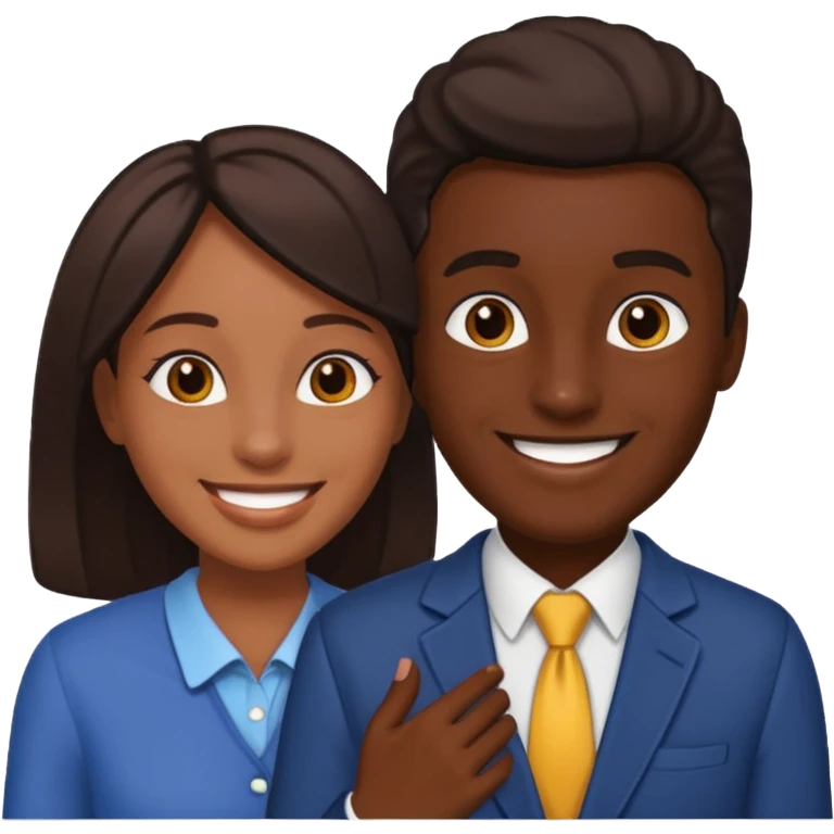 Two people dapping each other up emoji