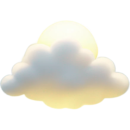 Cloudy day with sun filtering thru ethereal  emoji