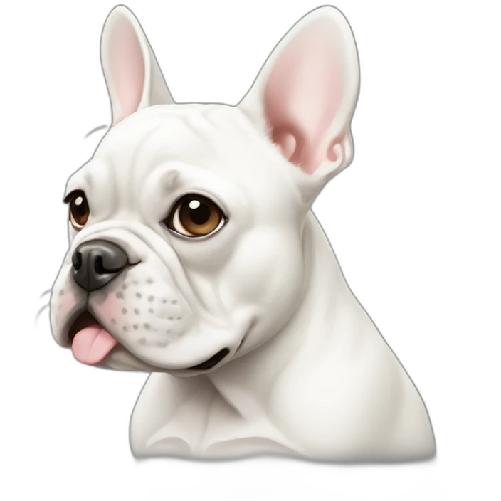 white french bulldog emoji