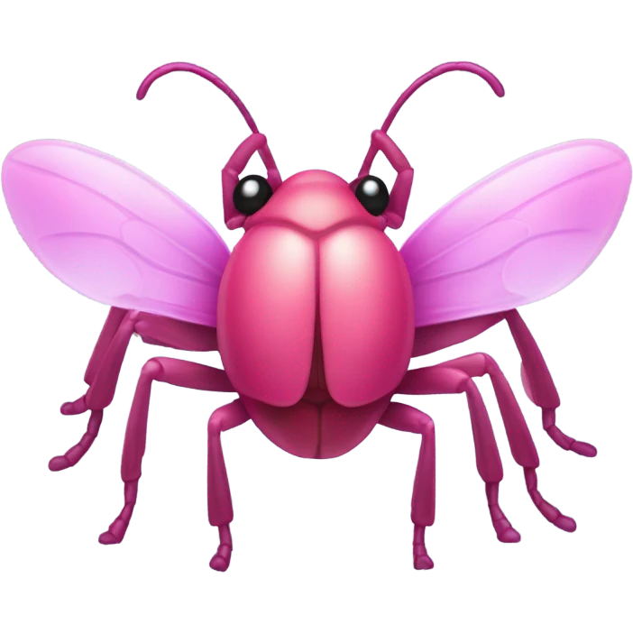 Pink bug emoji