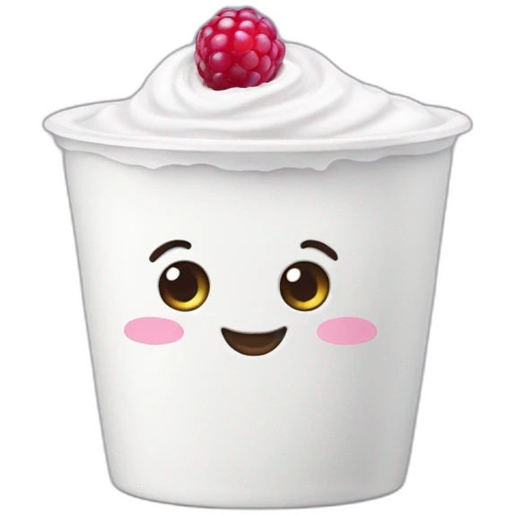 Yogurt ans berrys emoji