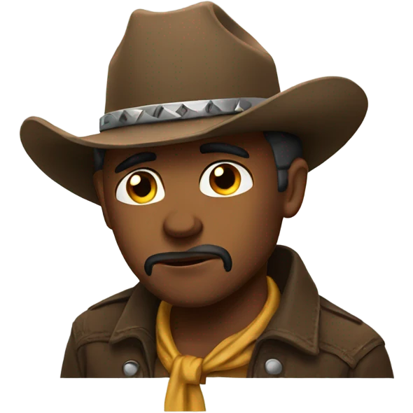 Sad cowboy emoji