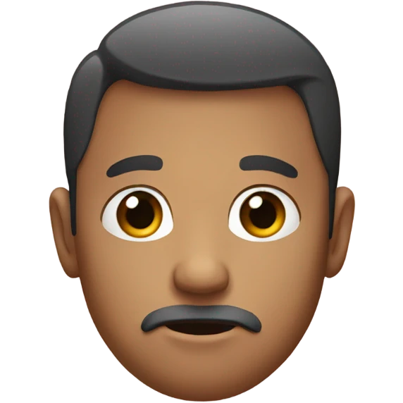 Flat face  emoji