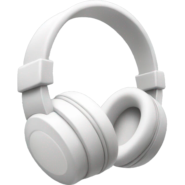 white headphones emoji