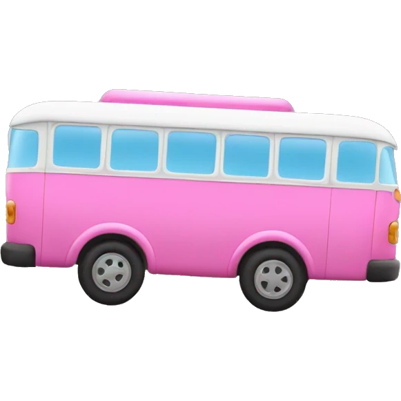 pink bus emoji
