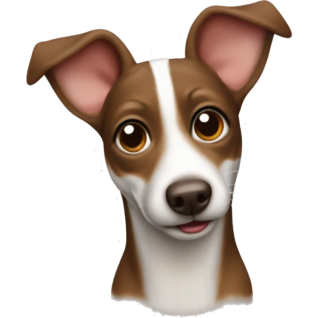 Brown rat terrier dog emoji
