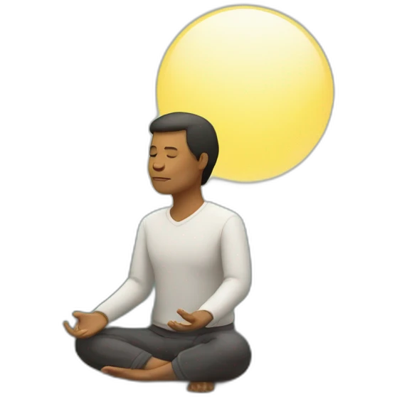 meditación en el aire emoji