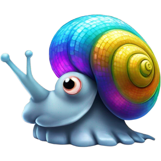 Disco snail  emoji