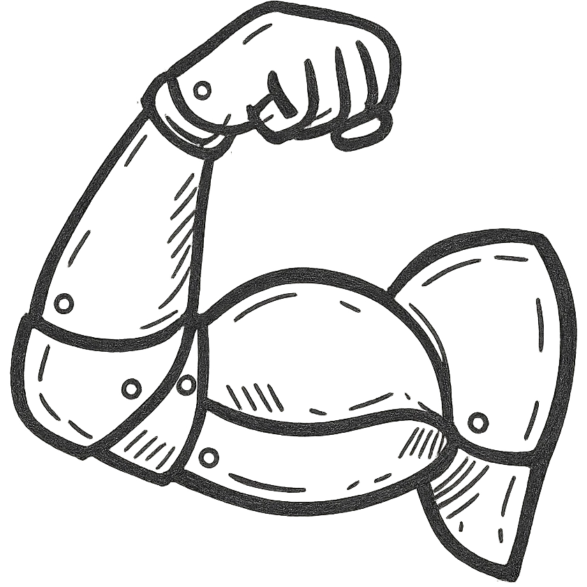 Metal biceps emoji