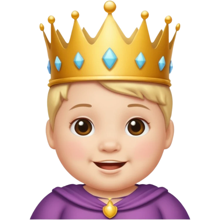 Baby with crown emoji