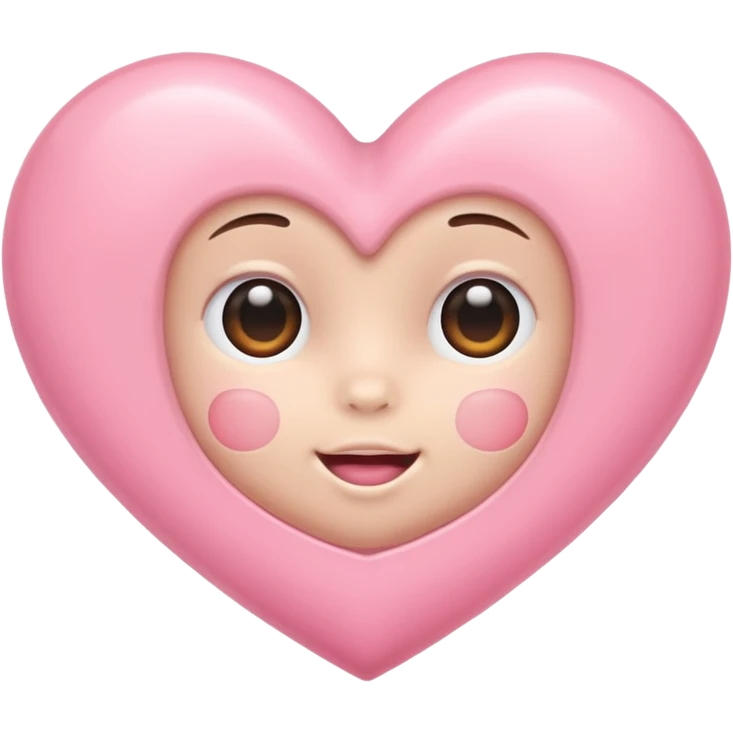 Baby pink heart  emoji