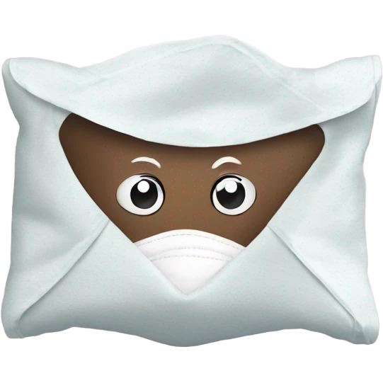 Sanitary napkin as a mascot emoji
