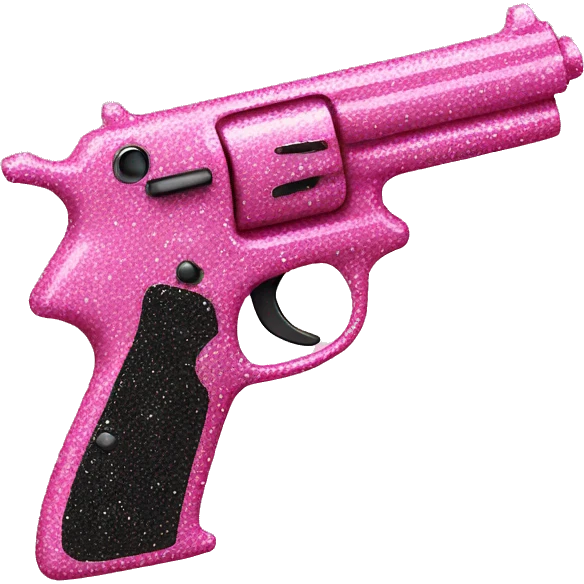 Pink gun with glitter  emoji