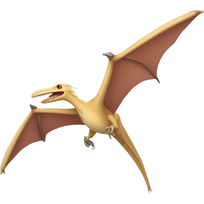 pterodactyl two legs two hands emoji