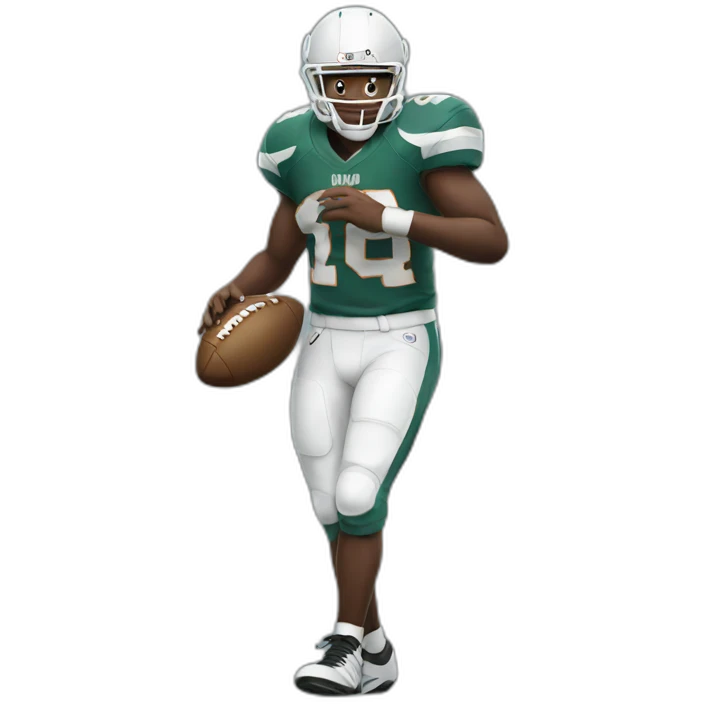 man Holding football emoji
