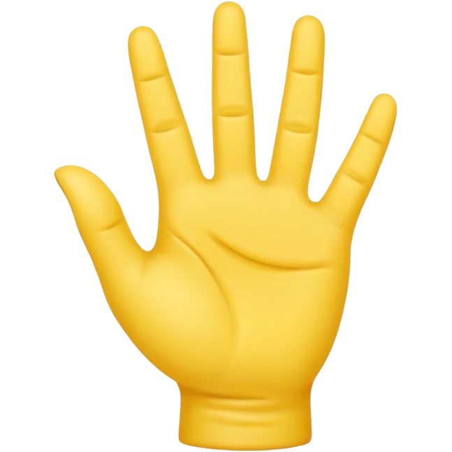 american sign language alphabet A yellow hand emoji
