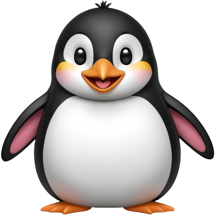 Penguin  laughing emoji