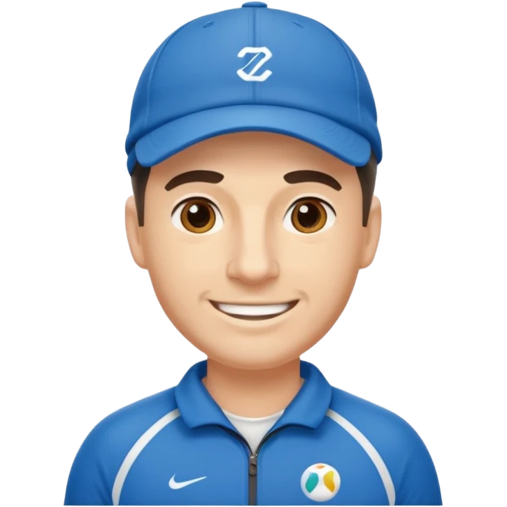 émoji d'un coach sportif avec une casquette de sport emoji