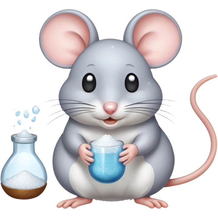 Mouse with salt  emoji