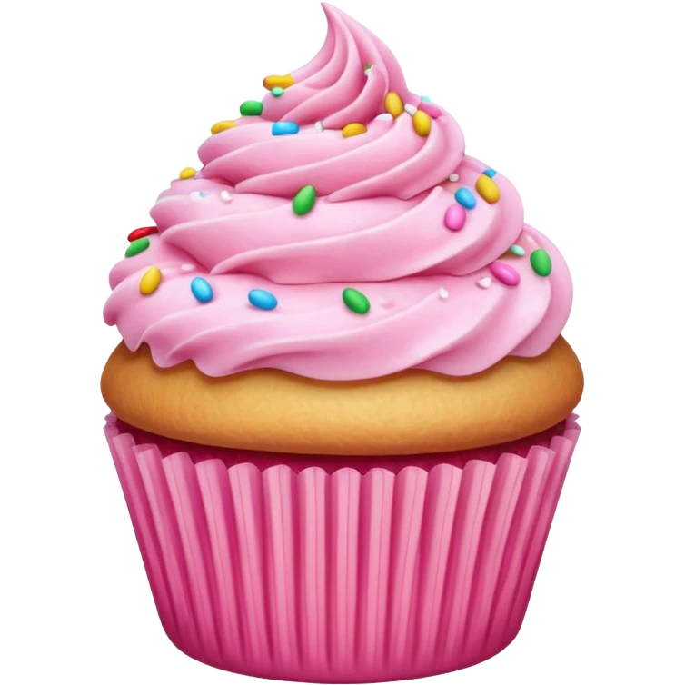 pink cupcake emoji