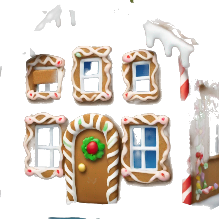 Gingerbread house emoji