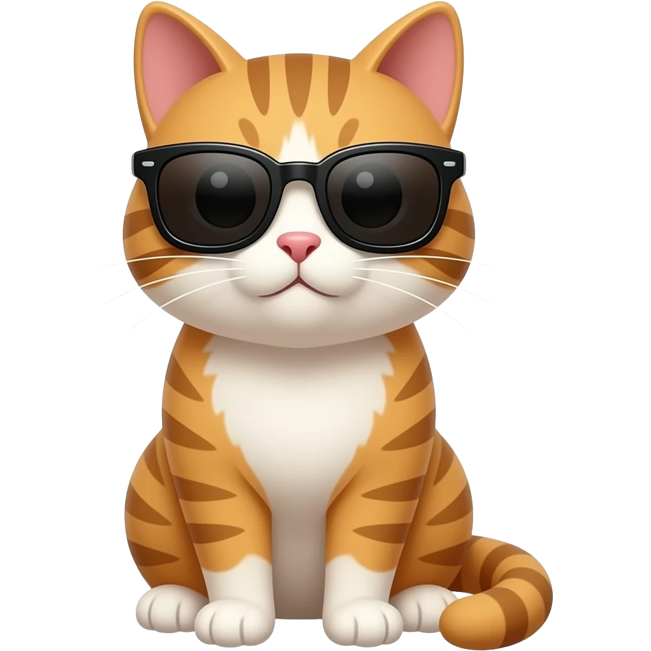 Cat wearing sunglasses emoji
