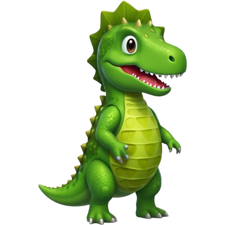 dino in a pickle outfit  emoji
