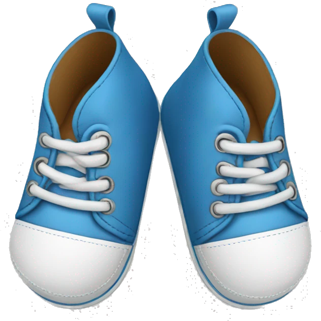 Pair of shoes for a baby boy emoji