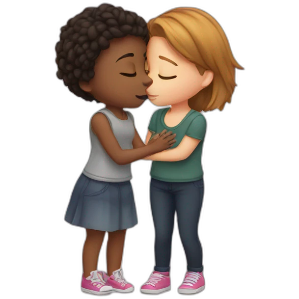girl Kissing a girl emoji