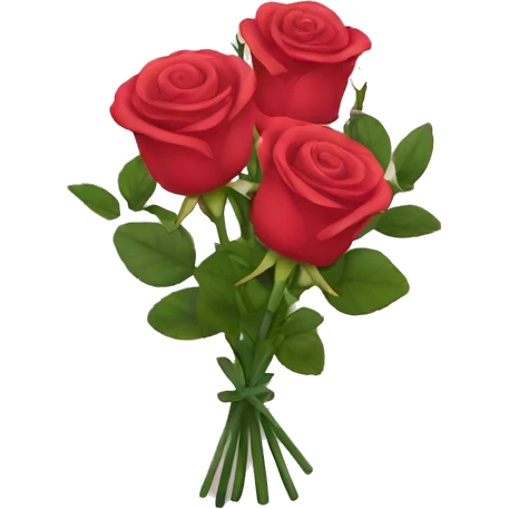 Rose bouquet emoji