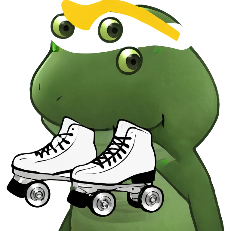white roller skating emoji