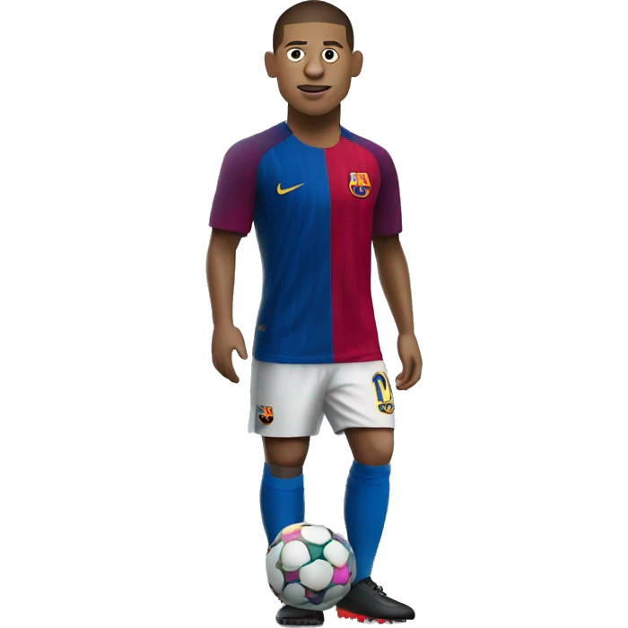 mbappé fc barcelon emoji