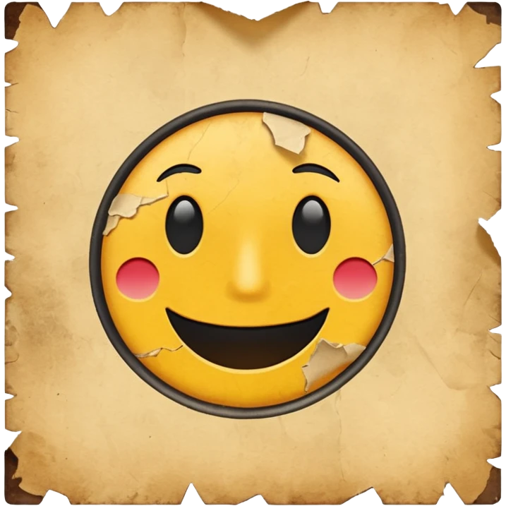 листовка старинная  emoji
