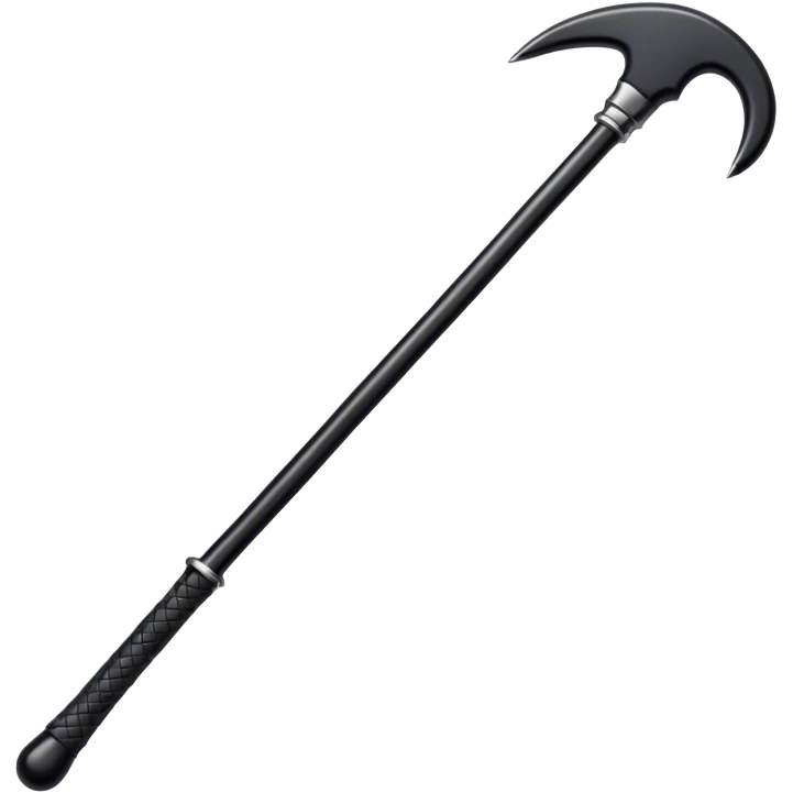 Black riding crop emoji