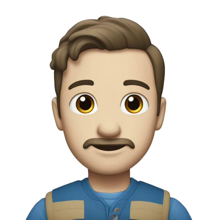 Punto de color azul cielo con un chulito blanco en el centro emoji
