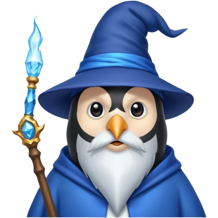 Penguin Wizard emoji
