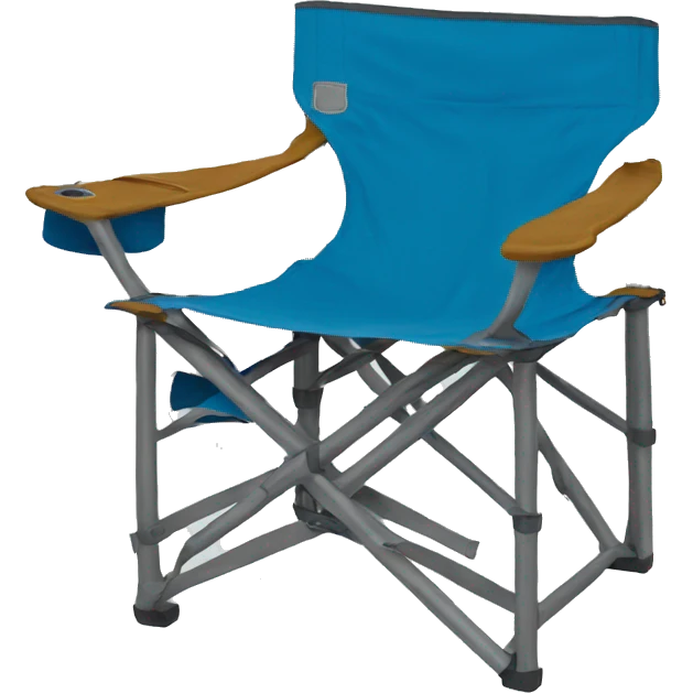 Blue camping chair emoji