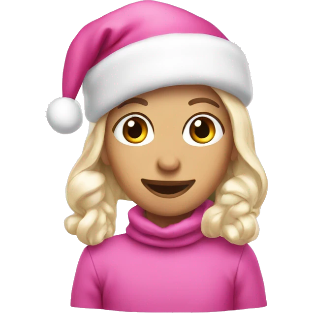 pink christmas  emoji