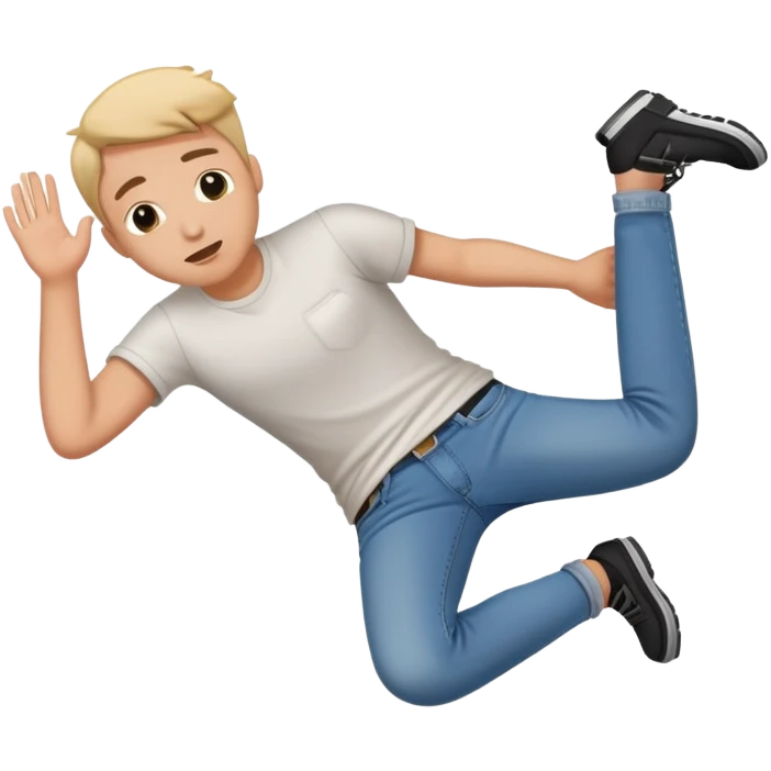 Person slipping and falling emoji