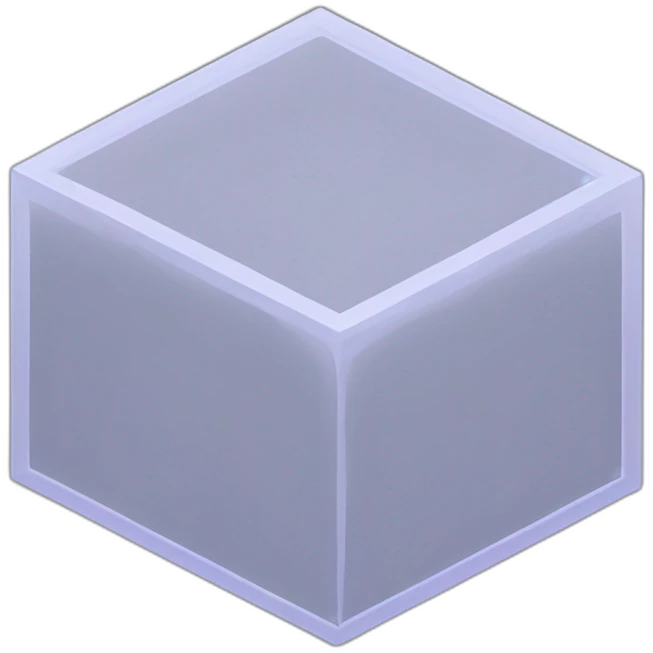 isometric square transparent solid outline emoji